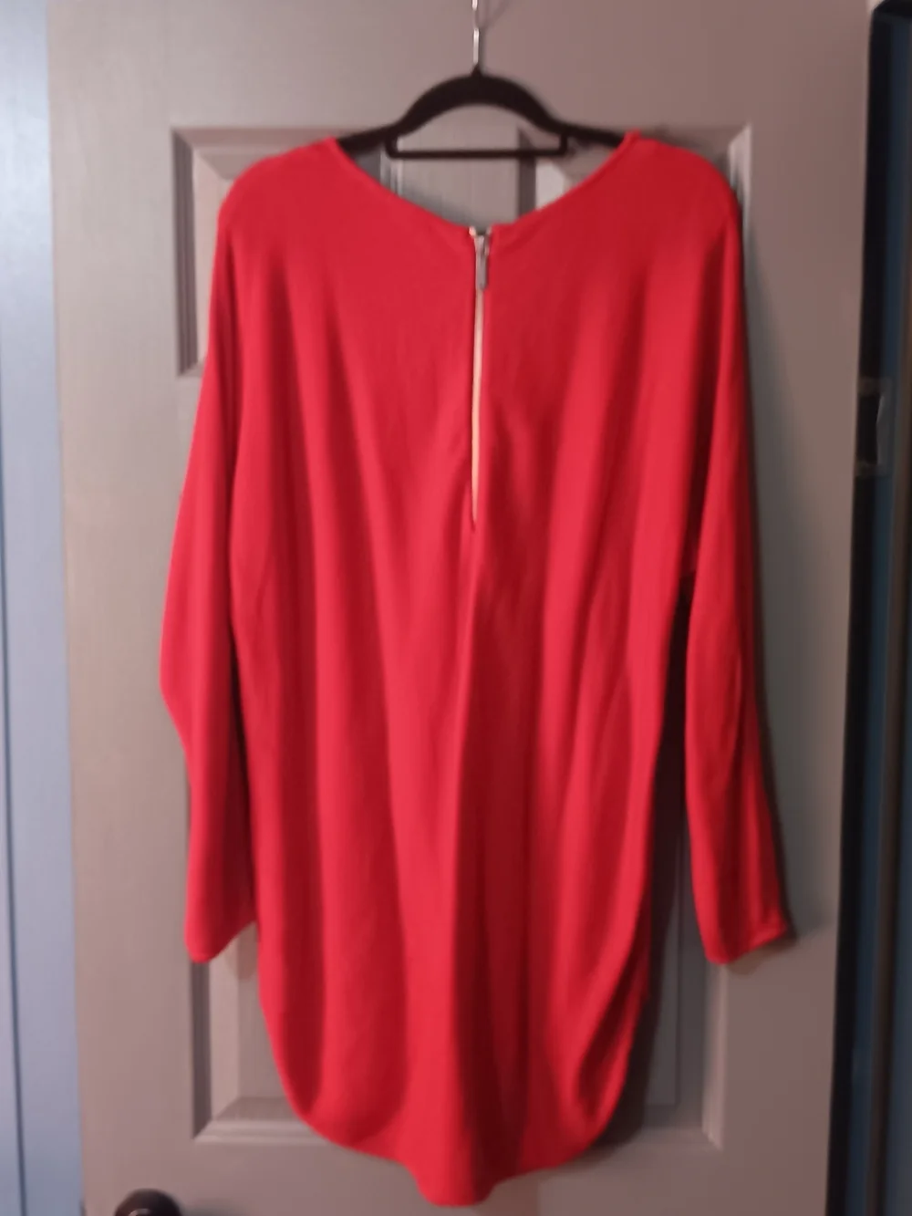 Michael Kors Red Long Sleeve Sweater Tunic Top